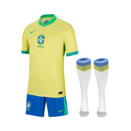 Kit de Criança - Brasil Principal 24/25 - Copa América 2024