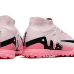 Chuteira Society Nike Air Zoom Mercurial Superfly 9 Elite TF Rosa e Preto "Mad Brilliance Pack"