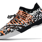 Chuteira Futsal Puma Future Z 1.3 IC Preto, Branco e Laranja "Teaser"