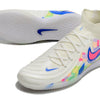 Chuteira Futsal Nike Phantom Luna Elite IC Branca, Azul e Rosa "Rainbow Pack"