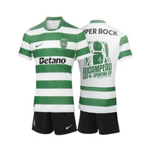 Kit de Criança - Sporting Principal 25/26 - Edição Bicampeão