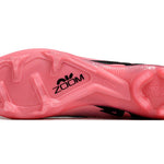 Chuteira Campo Nike Air Zoom Mercurial Vapor 15 Elite FG Rosa e Preto "Mad Brilliance Pack" Cano Alto
