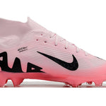 Chuteira Campo Nike Air Zoom Mercurial Vapor 15 Elite FG Rosa e Preto "Mad Brilliance Pack" Cano Alto