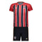 Conjunto Infantil São Paulo II 25/26 - Vermelho e Preto