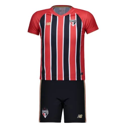 Conjunto Infantil São Paulo II 25/26 - Vermelho e Preto