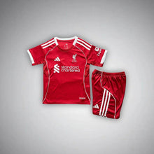 Liverpool 2025/26 kit criança