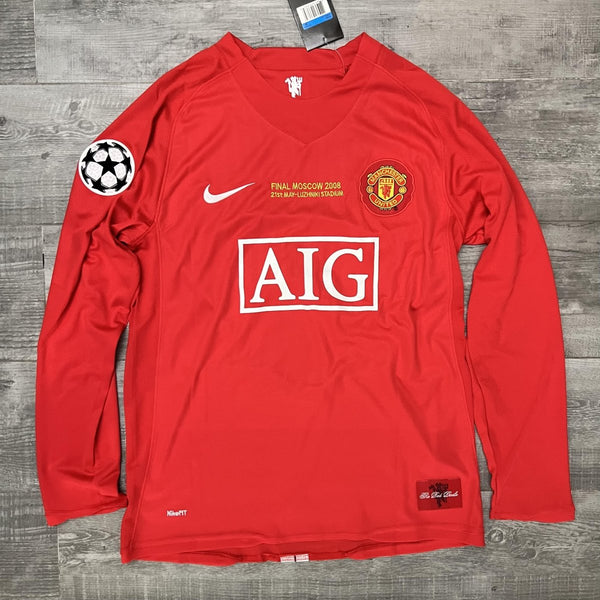 2007-08 - MAN UTD LOCAL MANGA LARGA | RETRO