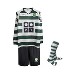 Kit de Criança - Sporting Principal 02/03 Retro - Manga Comprida