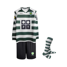 Kit de Criança - Sporting Principal 02/03 Retro - Manga Comprida