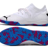 Chuteira Futsal Puma Future Z 1.3 IC Branca e Azul