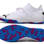 Chuteira Futsal Puma Future Z 1.3 IC Branca e Azul