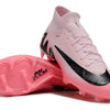 Chuteira Campo Nike Air Zoom Mercurial Vapor 15 Elite FG Rosa e Preto "Mad Brilliance Pack" Cano Alto