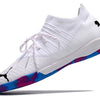 Chuteira Futsal Puma Future Z 1.3 IC Branca e Azul