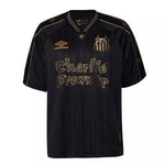 Camisa Santos Charlie Brown Jr. 2024 - Preta e Dourada